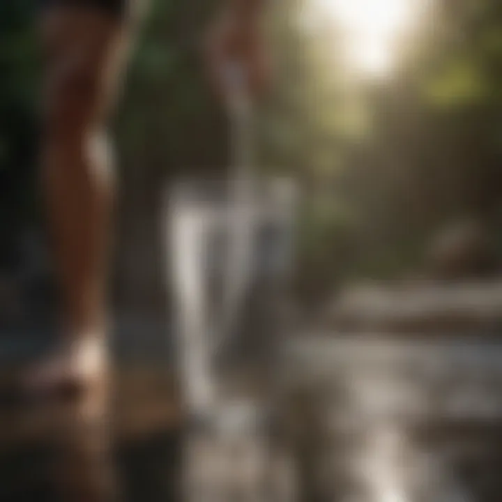 Visual representation of hydration and its importance