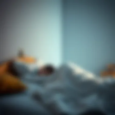 Visual representation of the connection between stress and sleep disturbances