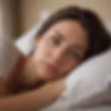 A cozy bedroom setting with a person sleeping peacefully despite nasal congestion