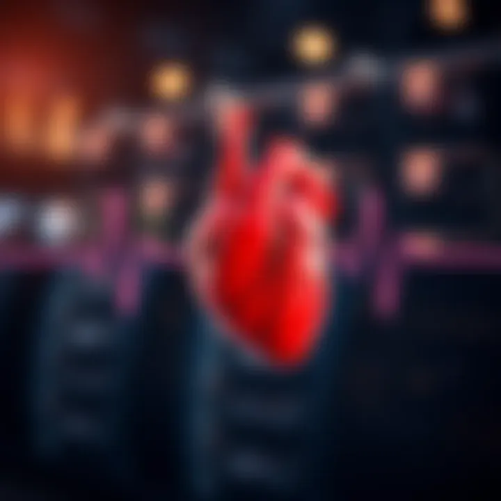 Healthy Heartbeat Rhythm Visual representation of a healthy heartbeat rhythm.