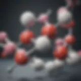 Illustration of omeprazole molecule structure