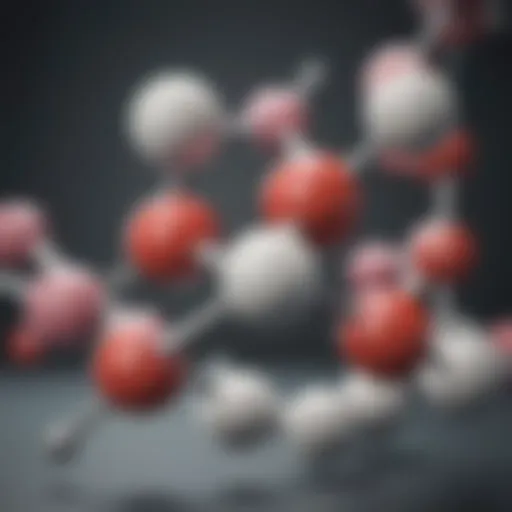 Illustration of omeprazole molecule structure