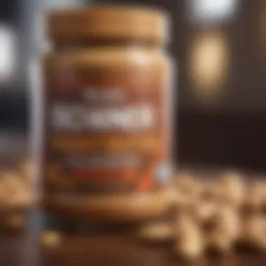 Natural Peanut Butter Ingredients Label showcasing ingredients of natural peanut butter
