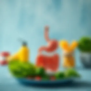 Visual representation of lifestyle changes to reduce gas