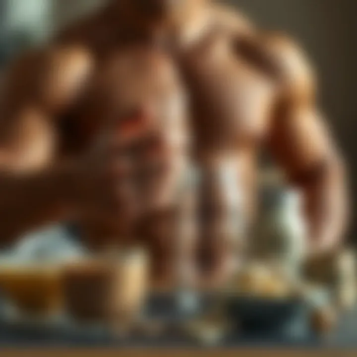 Impact of Protein on Muscle Growth Visualization of muscle development through protein consumption