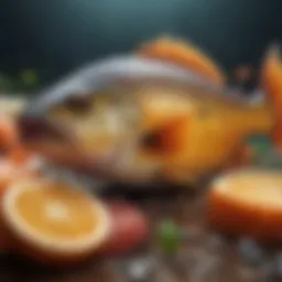 Vibrant display of various fish rich in omega-3