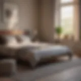 A peaceful bedroom with soft morning light