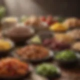 Visual representation of carbohydrate sources in a ketogenic diet