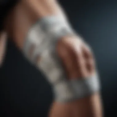 Illustration of different types of knee supports available