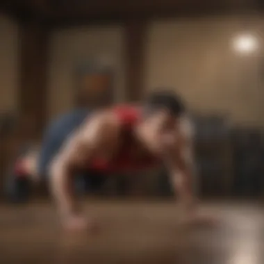The Evolution of Push-Ups A historic illustration depicting the evolution of push-ups
