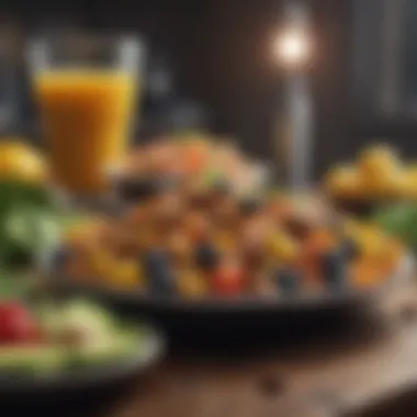 Nutritional Variety for Effective Weight Loss A vibrant spread of healthy foods emphasizing nutrition