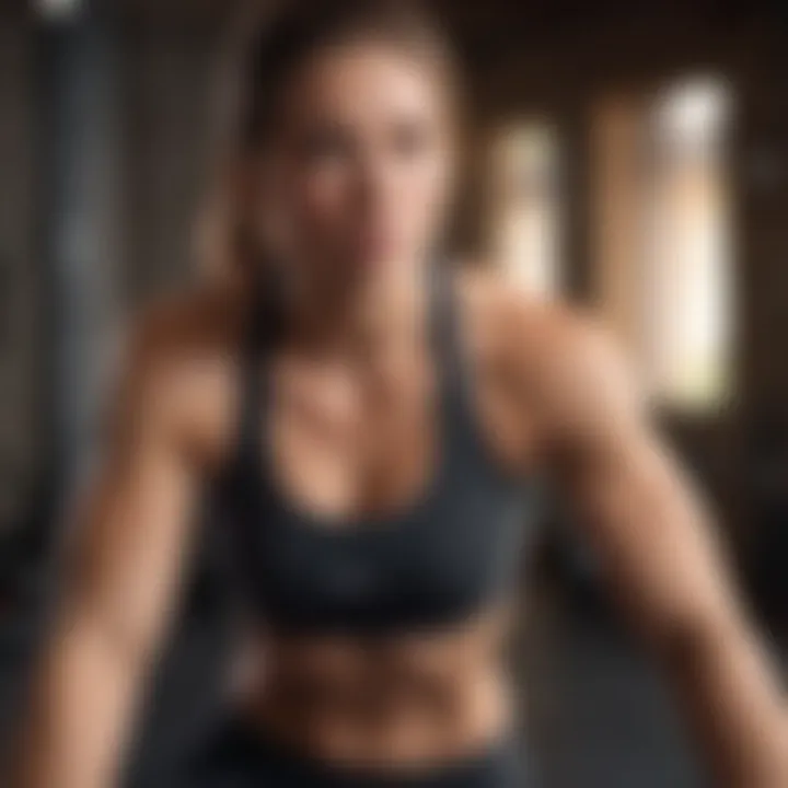 Engaging workout session showcasing strength training