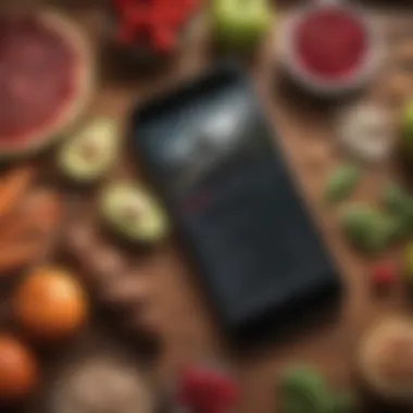Innovative Features of Run Diet Apps A visual representation of app features for diet planning