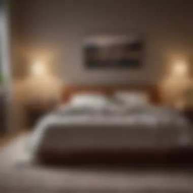 The Environment of Sleep A serene bedroom with soft lighting, capturing the essence of restful sleep.