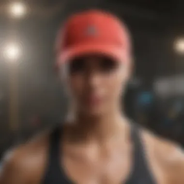 Breathable Material in Workout Hats Innovative washable workout hat showcasing breathable material