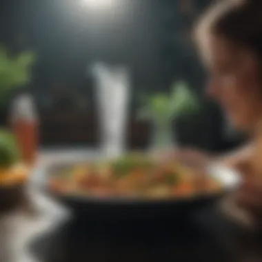 Harmony of Nutrition: Integrating Water with Meals A balanced meal with water prominently featured