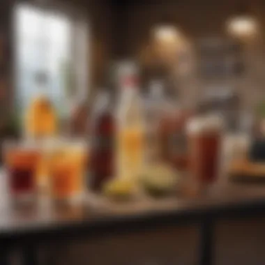Low-Calorie Options: Refreshingly Smart Choices Selection of low-calorie beverages on a table