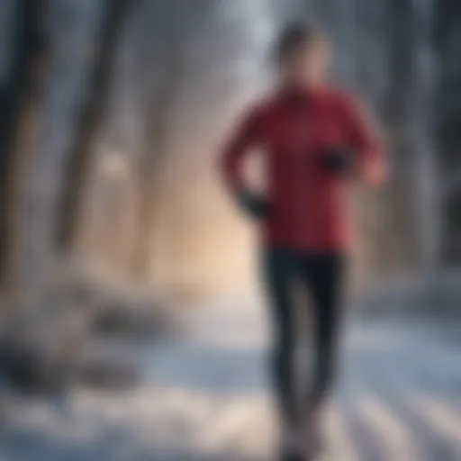 Runner showcasing effective layering for cold weather