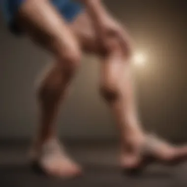 Anatomical illustration highlighting muscle groups affected by leg cramps